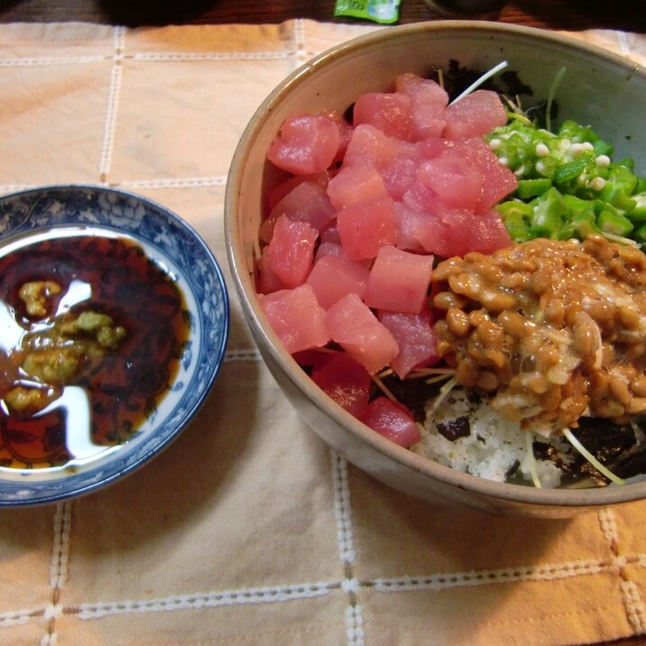 ねばねば鉄火丼★